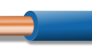 Neutralleiter werden blau gekennzeichnet