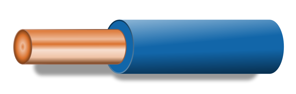 Neutralleiter werden blau gekennzeichnet