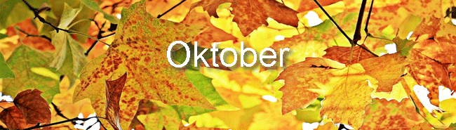Oktober Herbst-Garten Laub