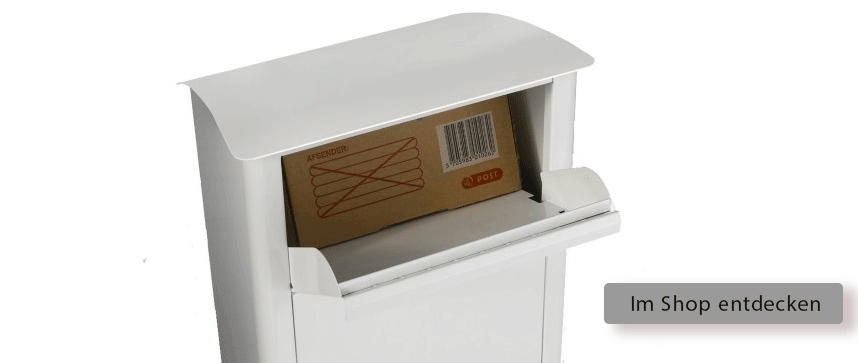 Paketbriefkasten mit Rutsche
