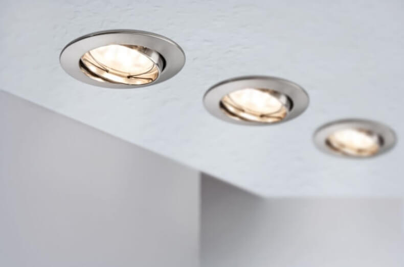 Einbauleuchte Paulmann Coin LED dimmbar eckig Eisen Strahler Spot Einbau-Lampe 