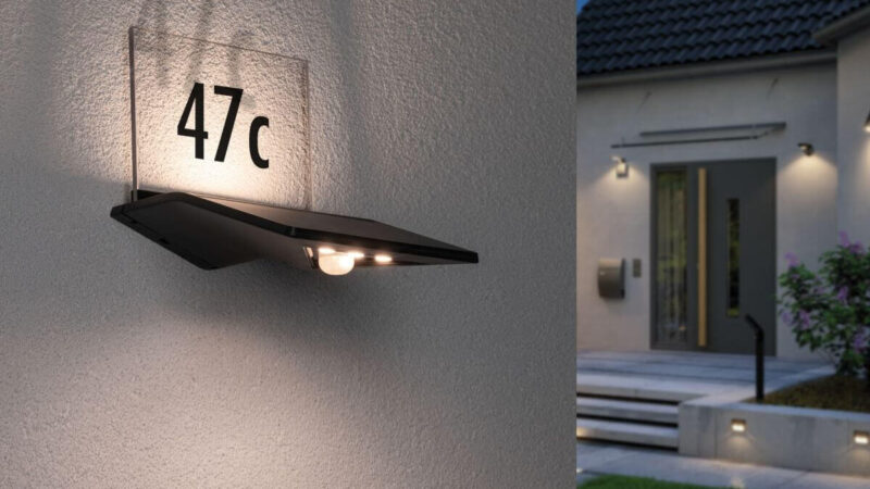 Beleuchtete Hausnummer für ein sicheres Zuhause