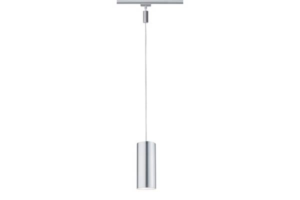 Paulmann URail LED Pendel Barrel | Schienensystem Deckenlampe | Pendelleuchte Chrom oder Aluminium