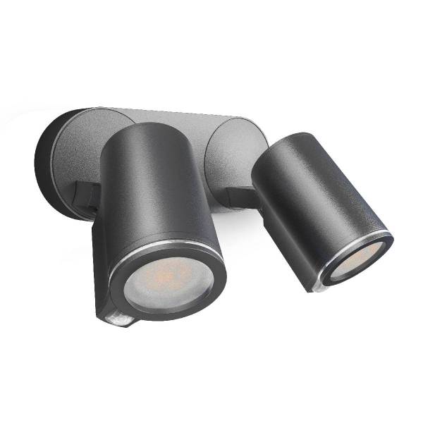 Steinel LED Doppel-Strahler Spot DUO SC, mit 2x Bewegungsmelder, smarter Fluter, 1024 lm, 14,6 W