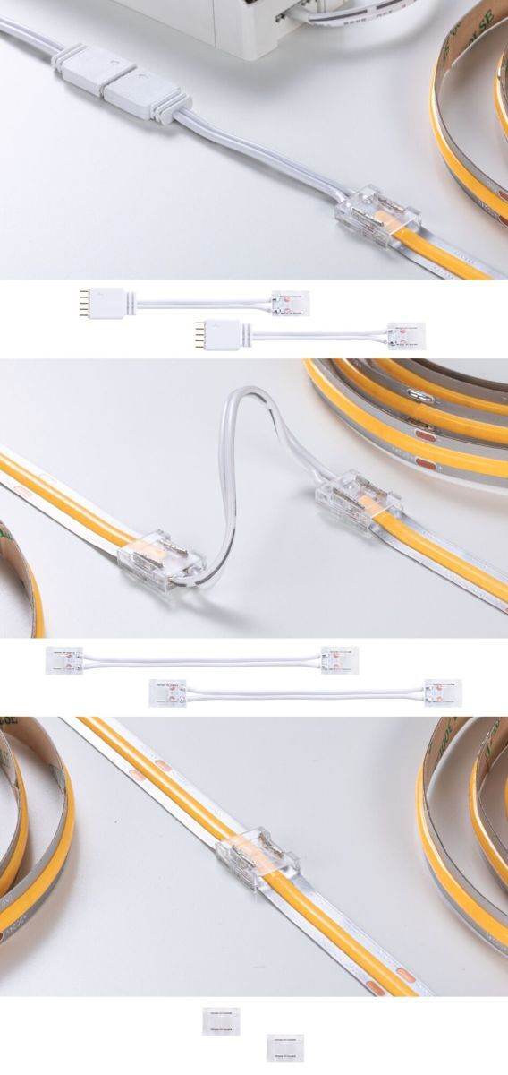 Paulmann MaxLED Full-Line COB, System | Streifen | Leuchten MaxLED | Innenleuchten | | Weiss | MaxLED Lampen Connector Set, & markenbaumarkt24 Zubehör LED