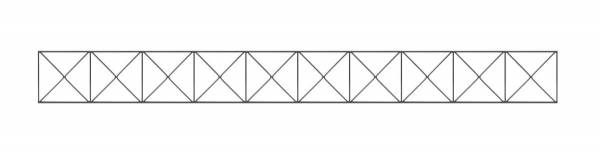 Alberts Dekorelement Nexus für Doppelstabmatten, Anthrazit, Breite 2 m, Höhe 20 cm, ohne Verbinder