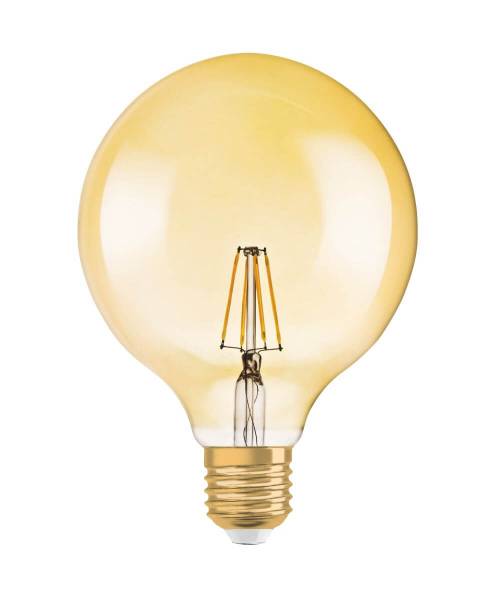 Osram LED Vintage Globe Ø 125 mm, 7W = 55W, E27, 725 lm, klar, Warmweiß (2500 K)