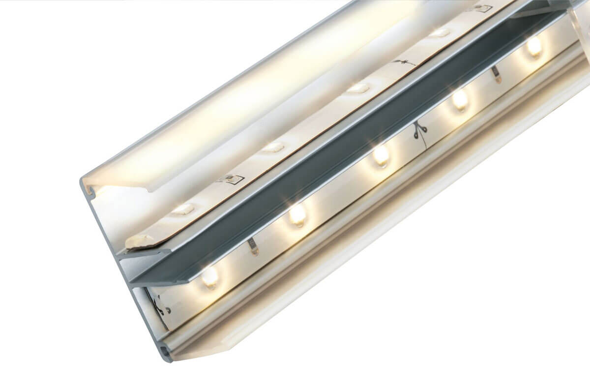 Paulmann LED-Stripe Profil Alu & Streifen & LED Function Innenleuchten Lampen Leisten | | | Profile Leuchten markenbaumarkt24 LED Duo| Montageschiene | | Zubehör Streifen