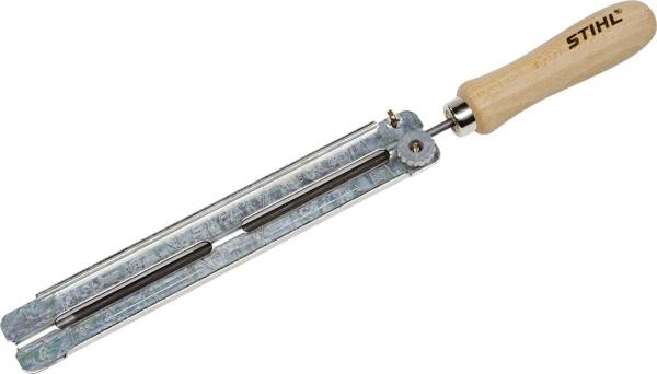 STIHL Feilenhalter mit Rundpfeile für 1|4" & 3|8" Sägeketten, Ø 4 mm, gehärteter Stahl, Kettenpflege
