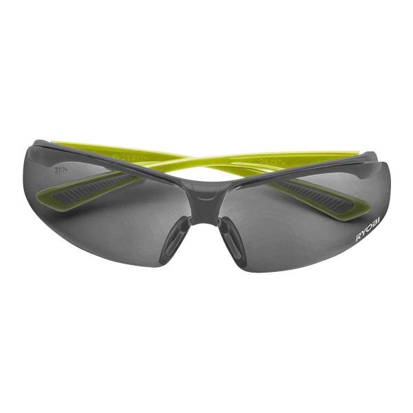 Ryobi Sicherheitsbrille dunkel getönt, Polycarbonat, Z87, UV Schutz, Antibeschlag, RSGT02