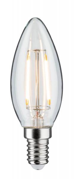 Paulmann LED Kerze, 2W, 24V DC, 3000K, 140lm, E14, Klar, nur für Plug & Shine Leuchten