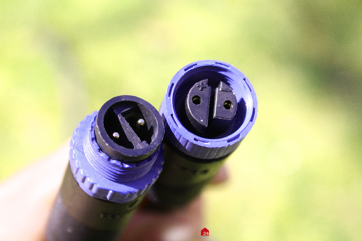 Paulmann Plug & Shine Kabel 10 m, IP68, Schwarz, mit zwei Anschlussbuchsen | Trafoabdeckungen