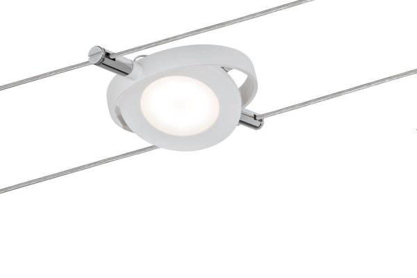 Paulmann Seil-Leuchte RoundMac | Seilsystem Deckenleuchte inkl Leuchtmittel | LED 4W | Weiss matt