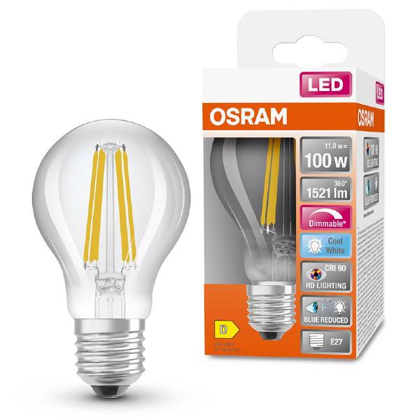 Osram LED Superstar Plus E27 Leuchtmittel | Dimmbar | 4000 K | Neutralweiß | 1521 lm | 100 W | Klar