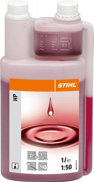 STIHL Motoröl, 1 l Dosierflasche, für alle STIHL 2-Takt-Motoren geeignet