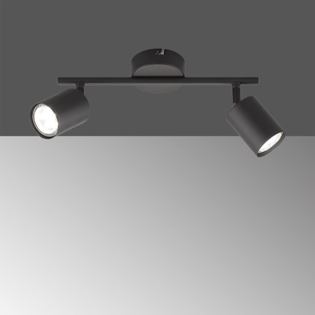Fischer & Honsel LED Deckenleuchte Vano, GU10, max 4 W, schwarz,  Deckenstrahler, Metall | Deckenstrahler & Aufbauspots | Deckenleuchten |  Innenleuchten | Lampen & Leuchten | markenbaumarkt24