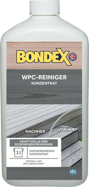 BONDEX WPC-Reiniger-Konzentrat, 1 l, oberflächenschonend, Grundreinigung und Nacheinigung