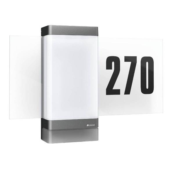 Steinel LED Hausnummernleuchte L 270 SC, smarte Außenleuchte per App bedienbar, mit Bewegungsmelder