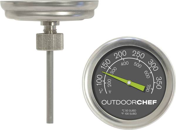 Outdoorchef Thermometer für Kugelgrills, Deckelthermometer mit Ø 5,2 cm, Hitzekontrolle im Inneren